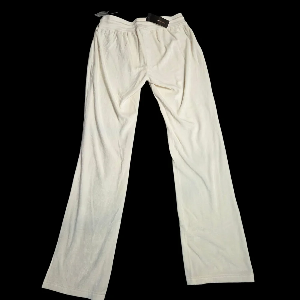 BCBGMaxAzria Ivory Track Pants with Logo Detail - Picture 2 of 5